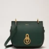 Small Amberley Satchel Mulberry Green Small Classic Grain