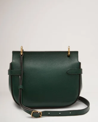 Small Amberley Satchel Mulberry Green Small Classic Grain