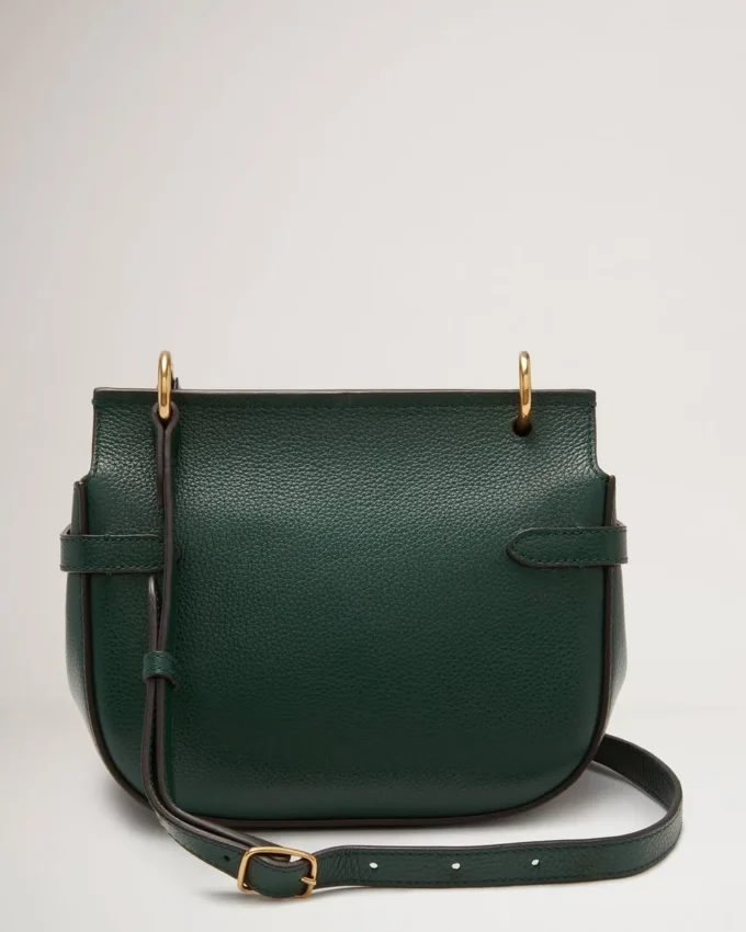 Small Amberley Satchel Mulberry Green Small Classic Grain