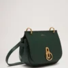 Small Amberley Satchel Mulberry Green Small Classic Grain