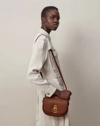 Small Amberley Satchel Oak Two-Tone Small Classic Grain