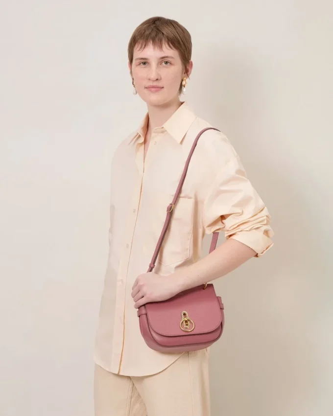 Small Amberley Satchel Pink Scrumpy Small Classic Grain Small Amberley Satchel Pink Scrumpy Small Classic Grain