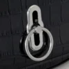 Small Amberley Top Handle Black Shiny Small Croc Small Amberley Top Handle Black Shiny Small Croc