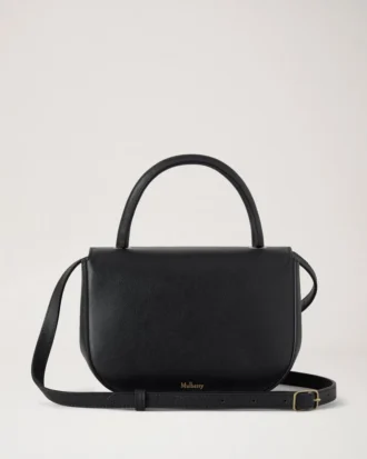 Small Amberley Top Handle Black Supple Smooth Leather