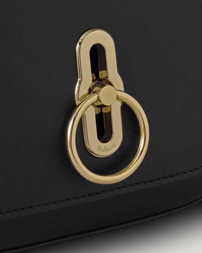 Small Amberley Top Handle Black Supple Smooth Leather Small Amberley Top Handle Black Supple Smooth Leather