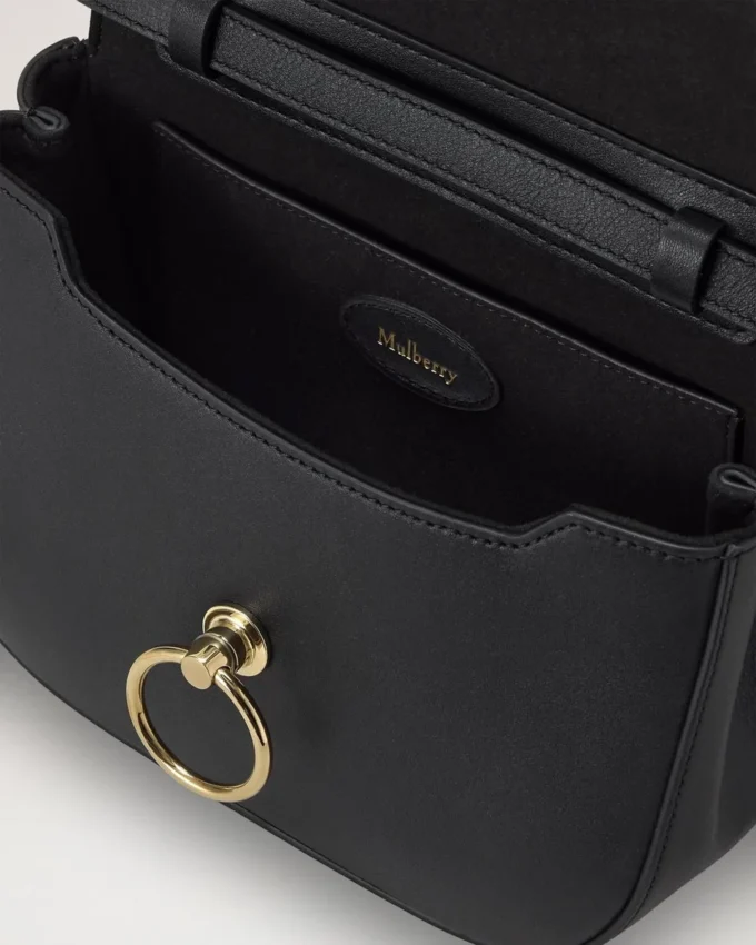 Small Amberley Top Handle Black Supple Smooth Leather Small Amberley Top Handle Black Supple Smooth Leather