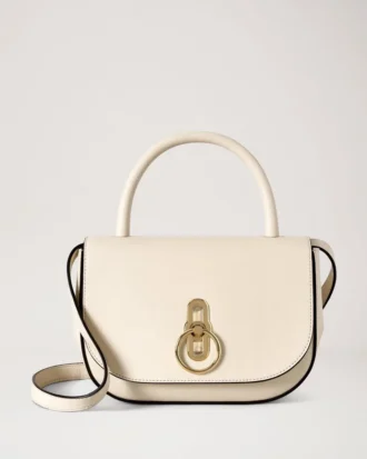 Small Amberley Top Handle Eggshell Buttery Nappa