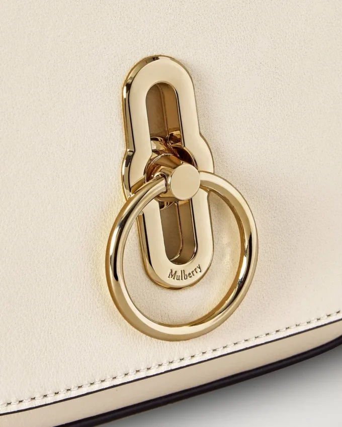 Small Amberley Top Handle Eggshell Buttery Nappa Small Amberley Top Handle Eggshell Buttery Nappa