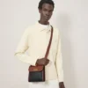 Small Antony Black & Cognac Bioveg Scotchgrain & Flat Calf Small Antony Black & Cognac Bioveg Scotchgrain & Flat Calf