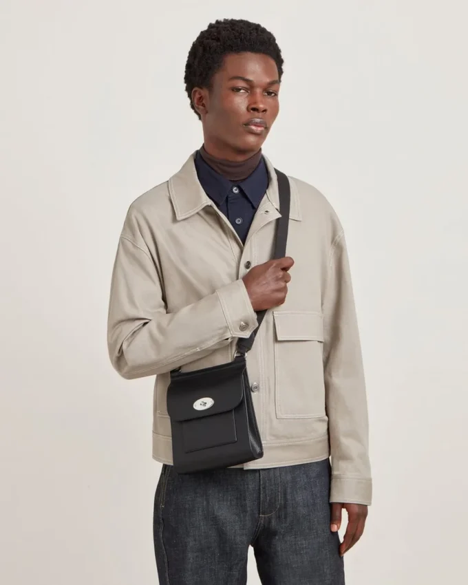 Small Antony Black & Silver Small Classic Grain Small Antony Black & Silver Small Classic Grain