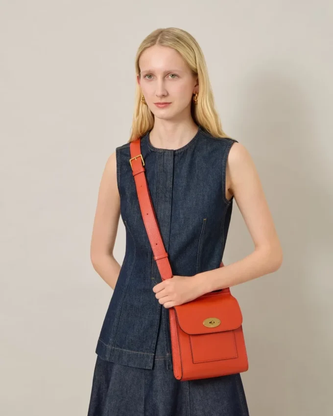 Small Antony Coral Orange Small Classic Grain Women Small Antony Coral Orange Small Classic Grain Women