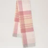 Small Check Merino Wool Scarf Pink Scrumpy & Crumpet Merino Wool Small Check Merino Wool Scarf Pink Scrumpy & Crumpet Merino Wool