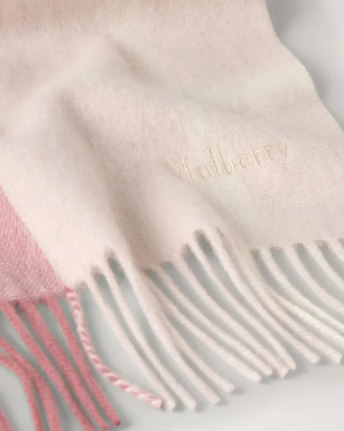 Small Check Merino Wool Scarf Pink Scrumpy & Crumpet Merino Wool Small Check Merino Wool Scarf Pink Scrumpy & Crumpet Merino Wool