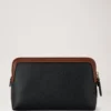 Small Cosmetic Pouch Black & Cognac Bio Based Scotchgrain Small Cosmetic Pouch Black & Cognac Bio Based Scotchgrain