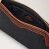 Small Cosmetic Pouch Black & Cognac Bio Based Scotchgrain Small Cosmetic Pouch Black & Cognac Bio Based Scotchgrain