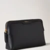 Small Cosmetic Pouch Black Small Classic Grain Women Small Cosmetic Pouch Black Small Classic Grain Women