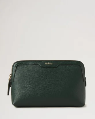 Small Cosmetic Pouch Mulberry Green Small Classic Grain