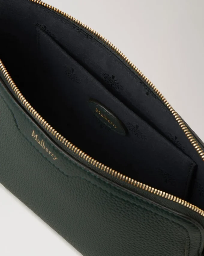 Small Cosmetic Pouch Mulberry Green Small Classic Grain Small Cosmetic Pouch Mulberry Green Small Classic Grain