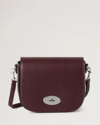 Small Darley Satchel Black Cherry Small Classic Grain