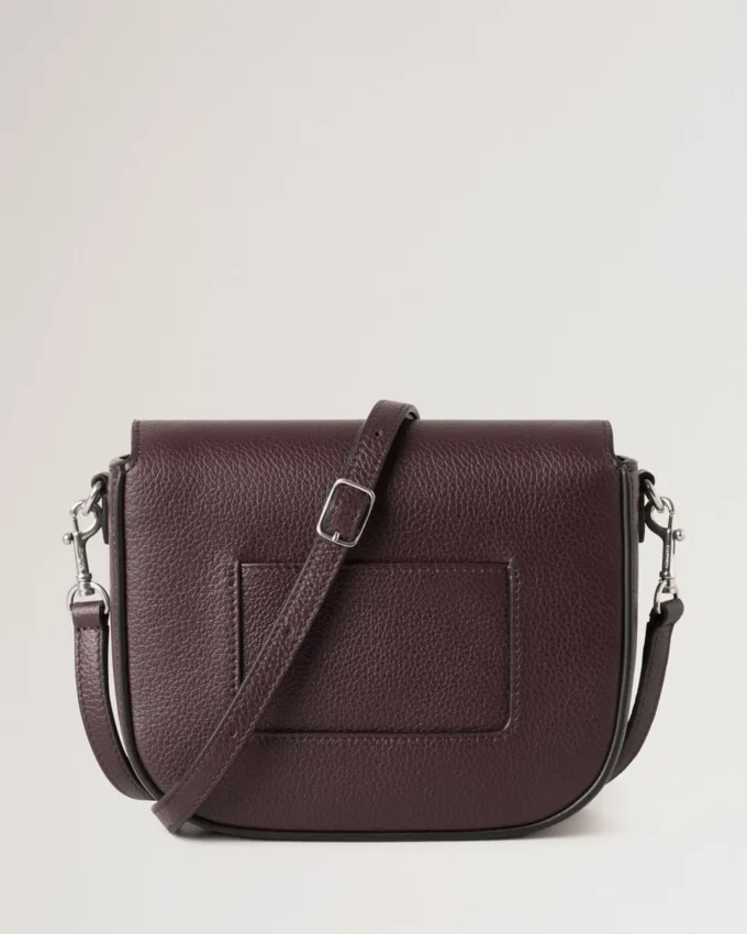 Small Darley Satchel Black Cherry Small Classic Grain Small Darley Satchel Black Cherry Small Classic Grain