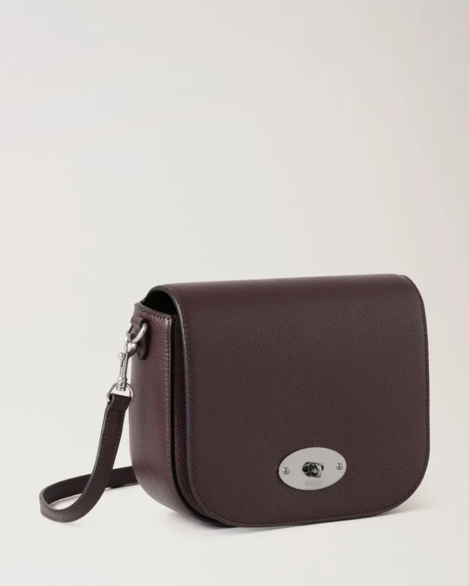 Small Darley Satchel Black Cherry Small Classic Grain Small Darley Satchel Black Cherry Small Classic Grain