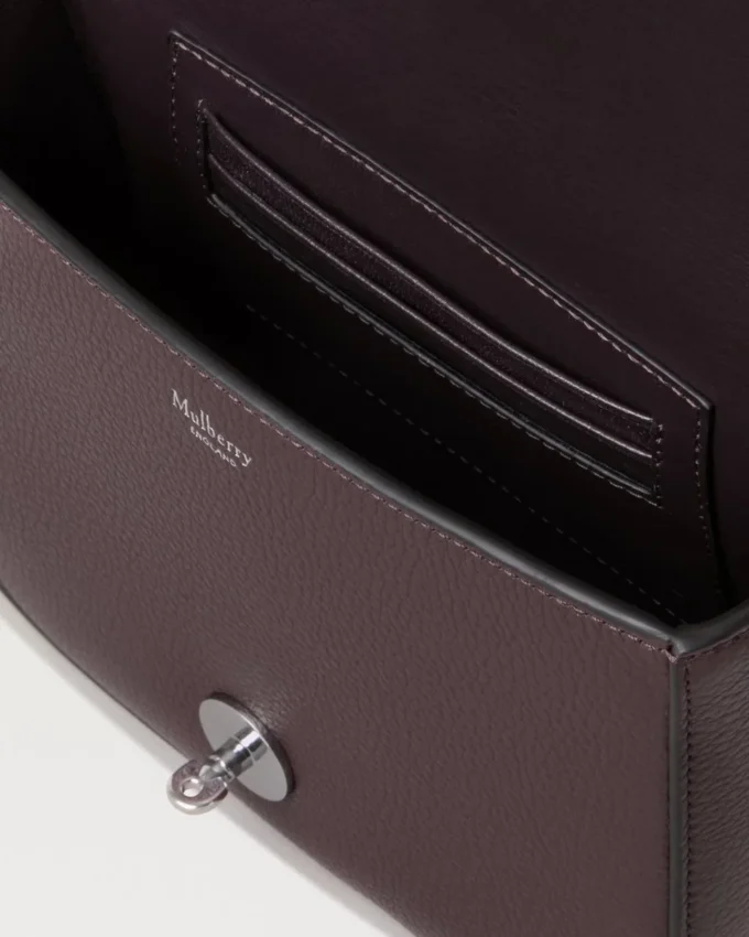 Small Darley Satchel Black Cherry Small Classic Grain Small Darley Satchel Black Cherry Small Classic Grain