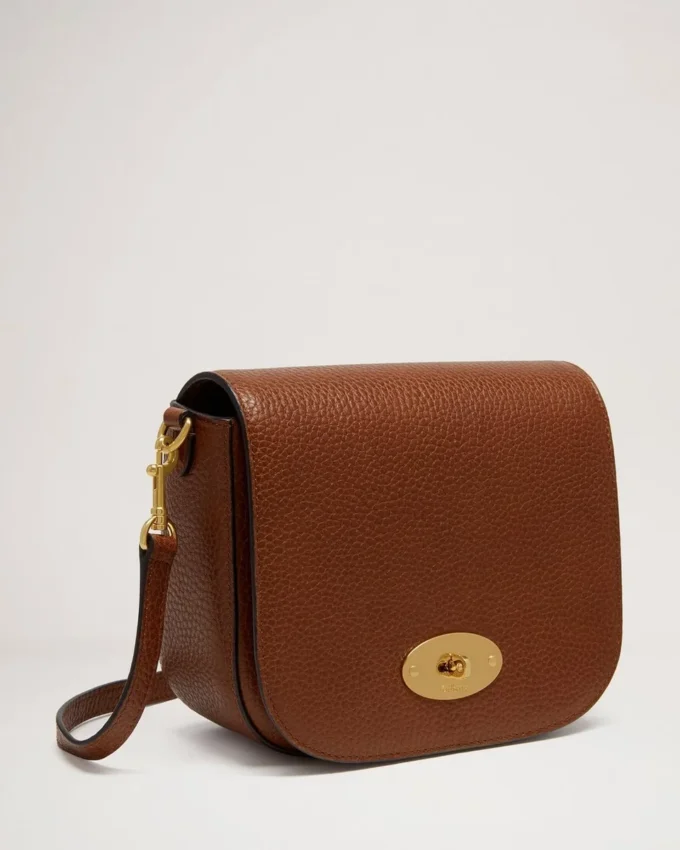 Small Darley Satchel Oak Two-Tone Small Classic Grain Small Darley Satchel Oak Two-Tone Small Classic Grain