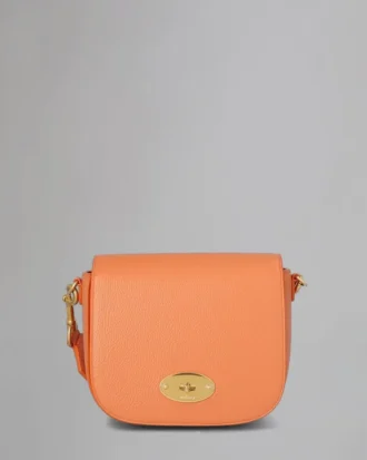 Small Darley Satchel Pre-Loved Apricot Small Classic Grain