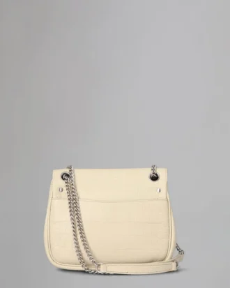 Small Darley Shoulder Bag Pre-Loved Chalk Soft Croc