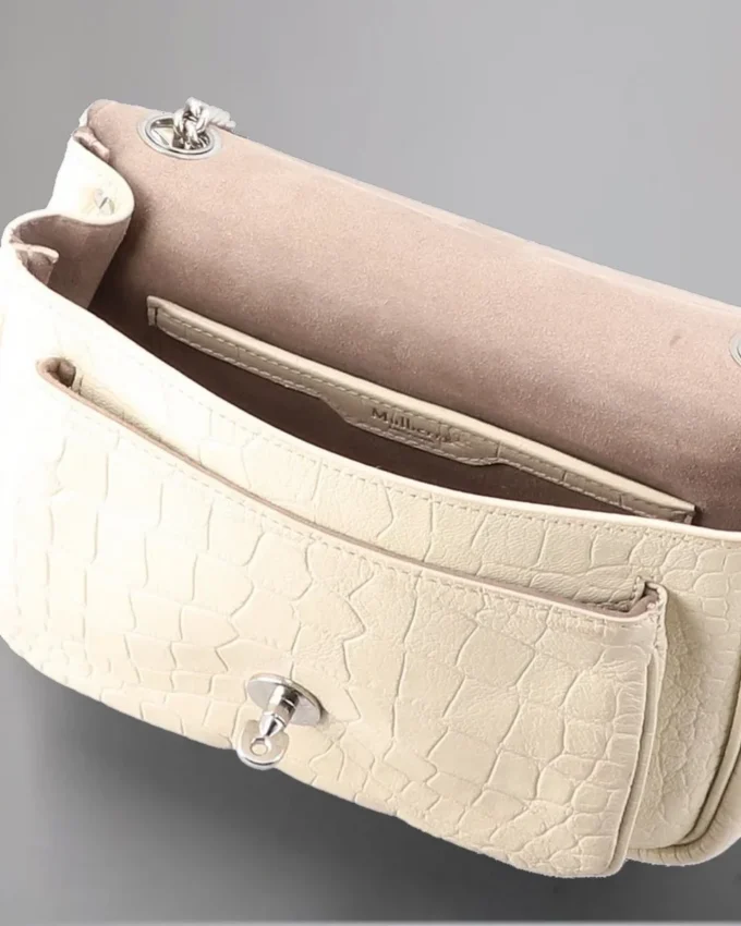 Small Darley Shoulder Bag Pre-Loved Chalk Soft Croc Small Darley Shoulder Bag Pre-Loved Chalk Soft Croc