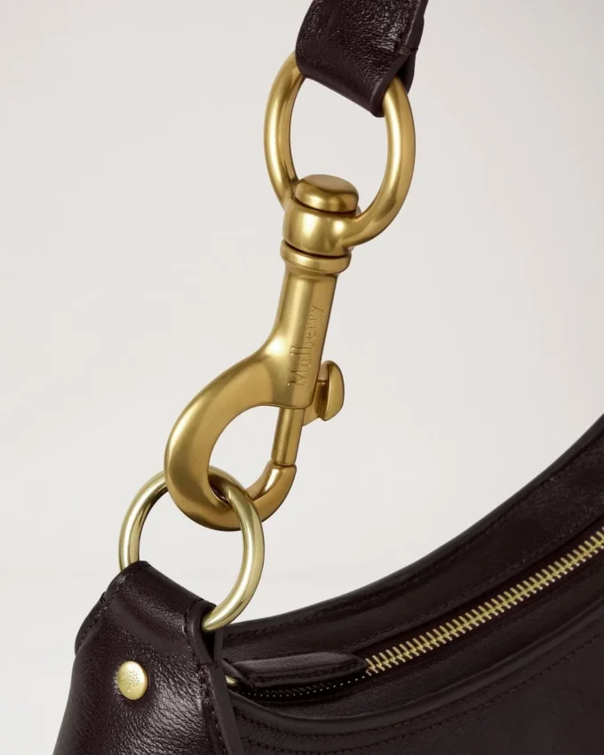 Small Hackney Shoulder Bag Ebony Shiny Buffalo Top Handle Bags Small Hackney Shoulder Bag Ebony Shiny Buffalo Top Handle Bags