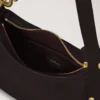 Small Hackney Shoulder Bag Ebony Shiny Buffalo Top Handle Bags Small Hackney Shoulder Bag Ebony Shiny Buffalo Top Handle Bags