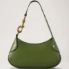 Small Hackney Shoulder Bag Fern High Shine Leather Small Hackney Shoulder Bag Fern High Shine Leather