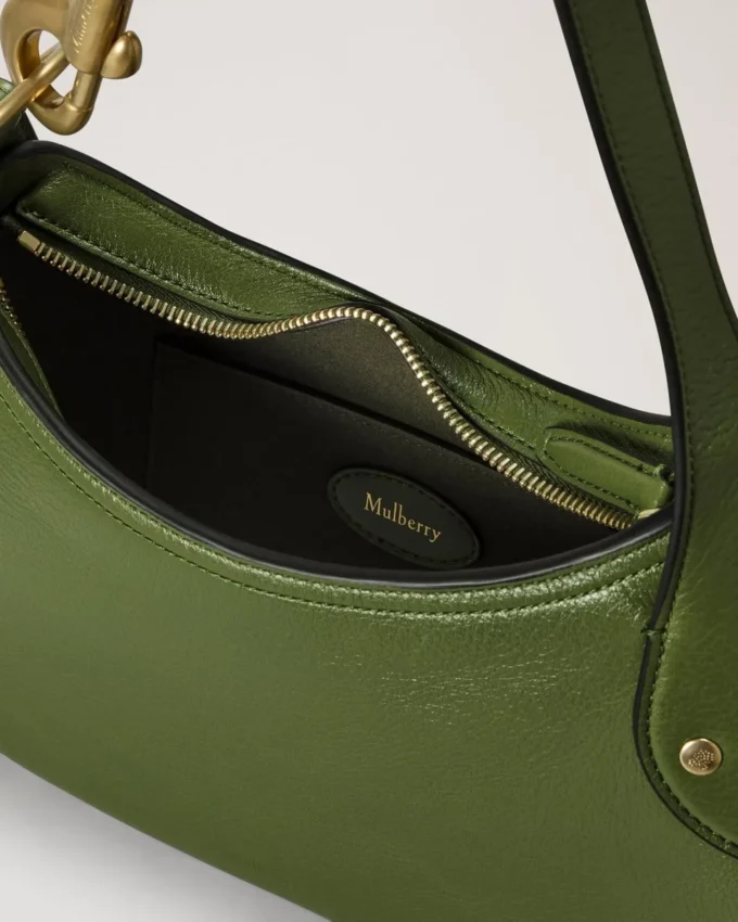 Small Hackney Shoulder Bag Fern High Shine Leather Small Hackney Shoulder Bag Fern High Shine Leather
