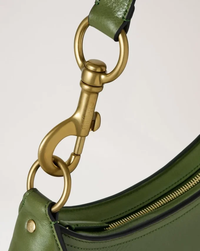 Small Hackney Shoulder Bag Fern High Shine Leather Small Hackney Shoulder Bag Fern High Shine Leather
