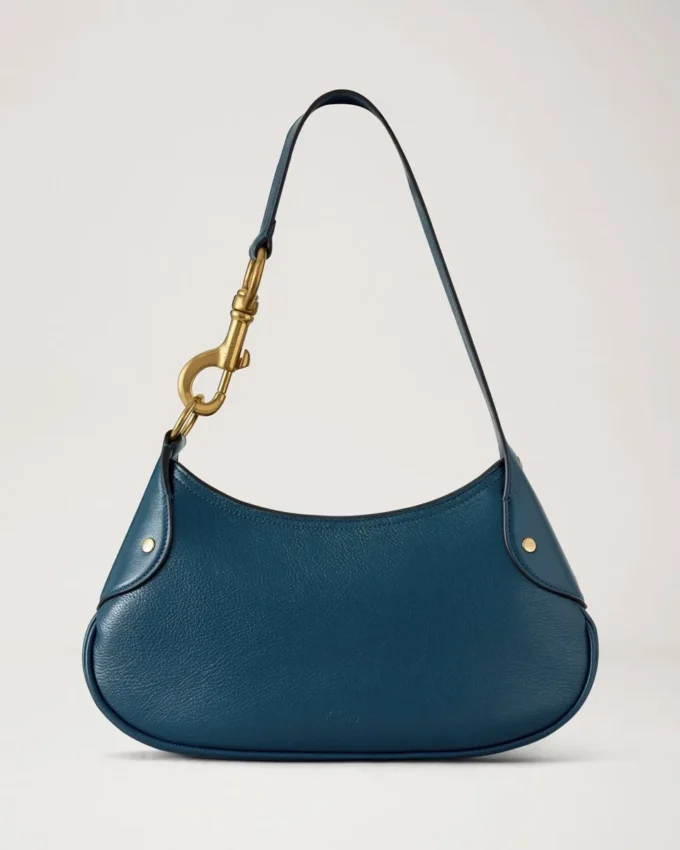 Small Hackney Shoulder Bag out of the Blue High Shine Leather Small Hackney Shoulder Bag out of the Blue High Shine Leather