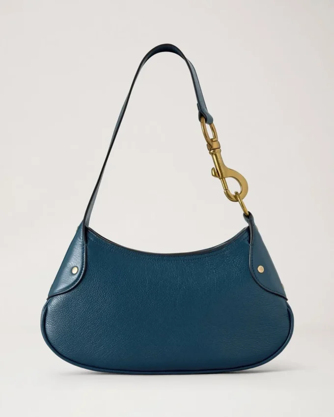 Small Hackney Shoulder Bag out of the Blue High Shine Leather Small Hackney Shoulder Bag out of the Blue High Shine Leather