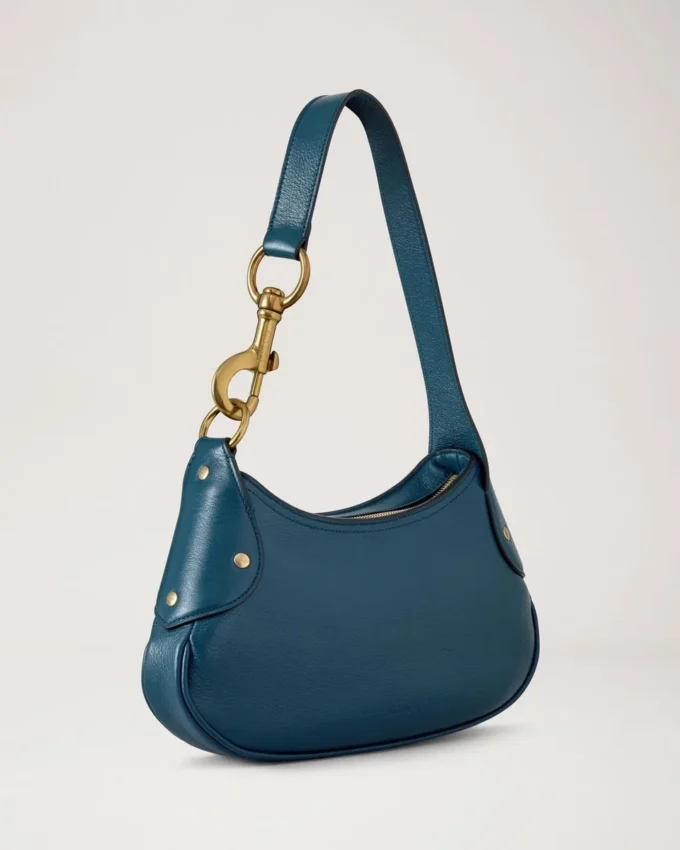 Small Hackney Shoulder Bag out of the Blue High Shine Leather Small Hackney Shoulder Bag out of the Blue High Shine Leather