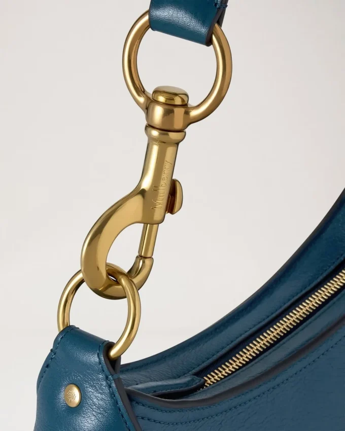 Small Hackney Shoulder Bag out of the Blue High Shine Leather Small Hackney Shoulder Bag out of the Blue High Shine Leather