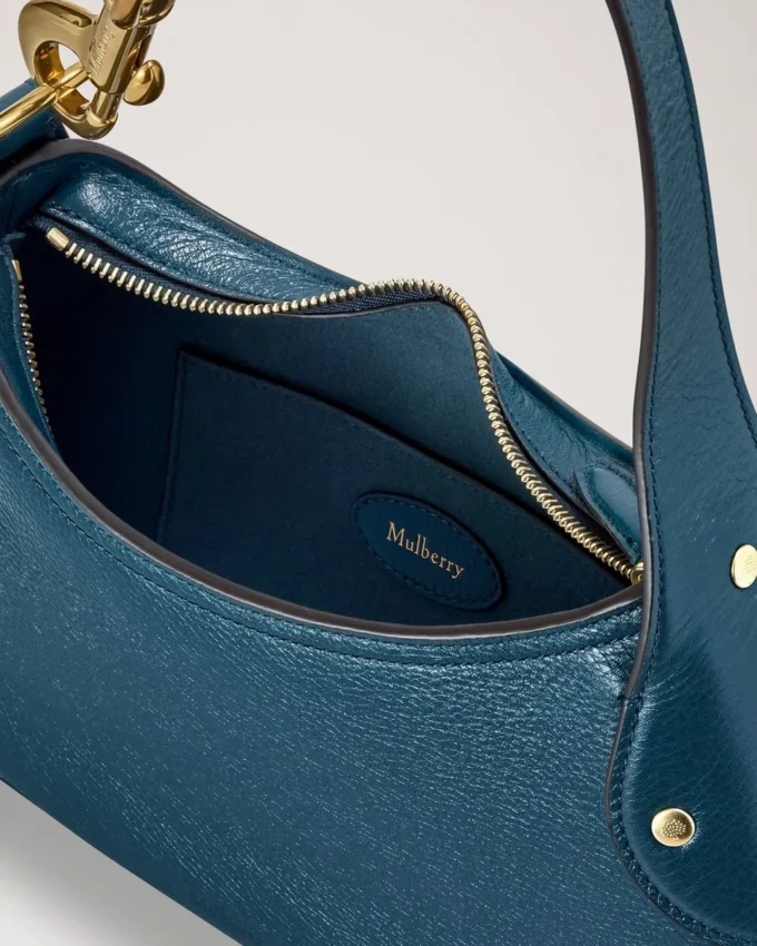 Small Hackney Shoulder Bag out of the Blue High Shine Leather Small Hackney Shoulder Bag out of the Blue High Shine Leather