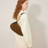 Small Hackney Shoulder Bag Vintage Oak Suede Top Handle Bags Small Hackney Shoulder Bag Vintage Oak Suede Top Handle Bags