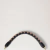 Small Iris Handle Black & Maple Heavy Grain & Silky Calf Small Iris Handle Black & Maple Heavy Grain & Silky Calf