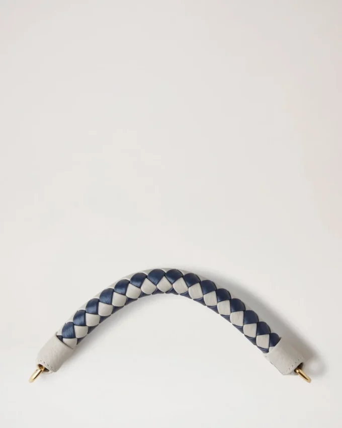Small Iris Handle Chalk & Midnight Heavy Grain & Silky Calf Small Iris Handle Chalk & Midnight Heavy Grain & Silky Calf