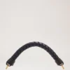 Small Iris Handle Midnight & Black Heavy Grain & Silky Calf Small Iris Handle Midnight & Black Heavy Grain & Silky Calf