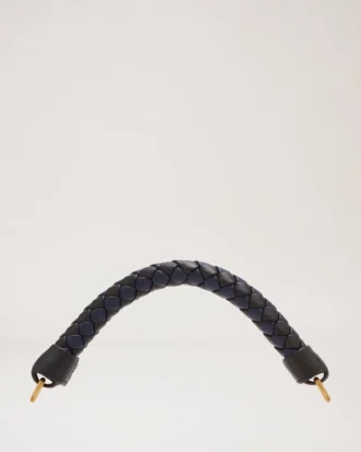 Small Iris Handle Midnight & Black Heavy Grain & Silky Calf Small Iris Handle Midnight & Black Heavy Grain & Silky Calf