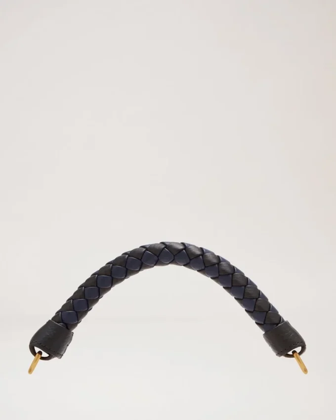 Small Iris Handle Midnight & Black Heavy Grain & Silky Calf Small Iris Handle Midnight & Black Heavy Grain & Silky Calf