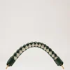 Small Iris Handle Mulberry Green & Chalk Heavy Grain & Silky Calf Small Iris Handle Mulberry Green & Chalk Heavy Grain & Silky Calf