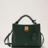 Small Iris Mulberry Green & Chalk Heavy Grain & Silky Calf Small Iris Mulberry Green & Chalk Heavy Grain & Silky Calf