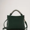 Small Iris Mulberry Green & Chalk Heavy Grain & Silky Calf Small Iris Mulberry Green & Chalk Heavy Grain & Silky Calf