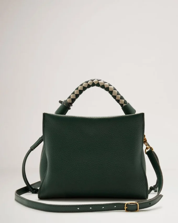 Small Iris Mulberry Green & Chalk Heavy Grain & Silky Calf Small Iris Mulberry Green & Chalk Heavy Grain & Silky Calf